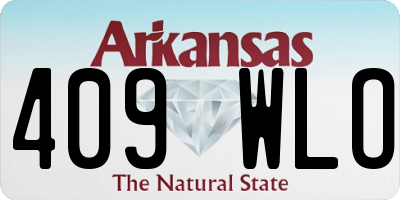 AR license plate 409WLO