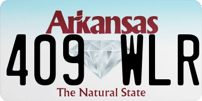 AR license plate 409WLR
