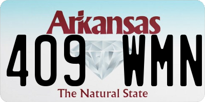 AR license plate 409WMN
