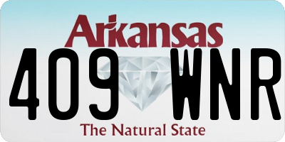AR license plate 409WNR