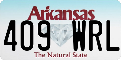 AR license plate 409WRL
