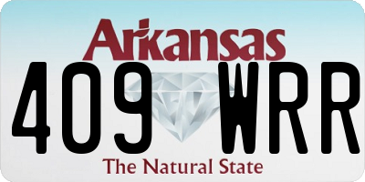 AR license plate 409WRR