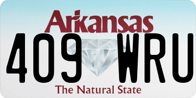 AR license plate 409WRU