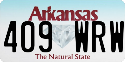 AR license plate 409WRW