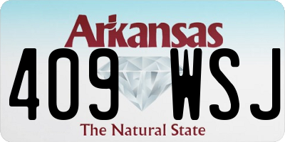 AR license plate 409WSJ