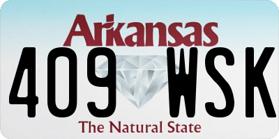 AR license plate 409WSK