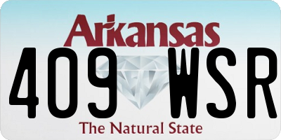 AR license plate 409WSR