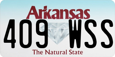 AR license plate 409WSS