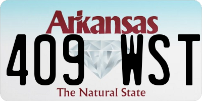 AR license plate 409WST
