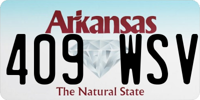 AR license plate 409WSV