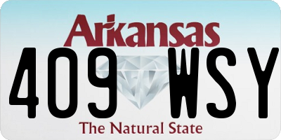 AR license plate 409WSY