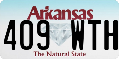 AR license plate 409WTH