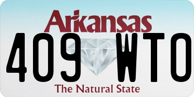 AR license plate 409WTO