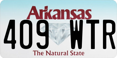 AR license plate 409WTR