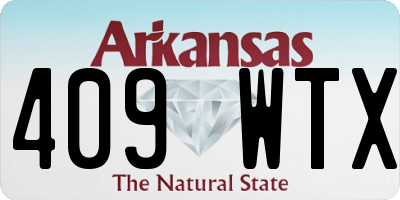AR license plate 409WTX