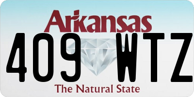 AR license plate 409WTZ