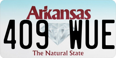 AR license plate 409WUE