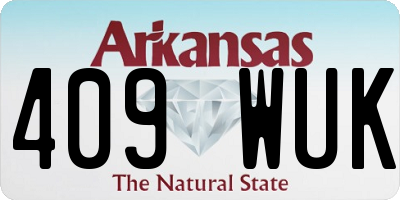 AR license plate 409WUK