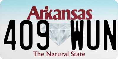 AR license plate 409WUN