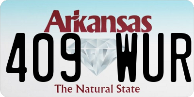AR license plate 409WUR