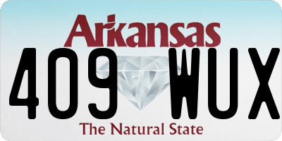 AR license plate 409WUX