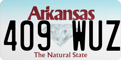AR license plate 409WUZ