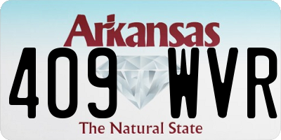 AR license plate 409WVR