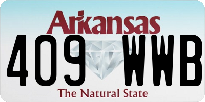 AR license plate 409WWB