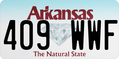 AR license plate 409WWF