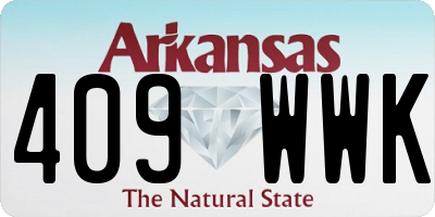 AR license plate 409WWK