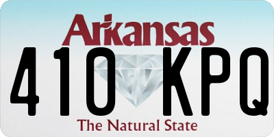 AR license plate 410KPQ