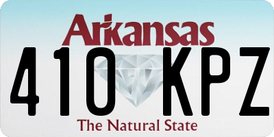 AR license plate 410KPZ