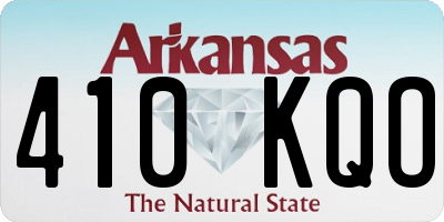 AR license plate 410KQO