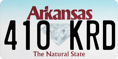 AR license plate 410KRD
