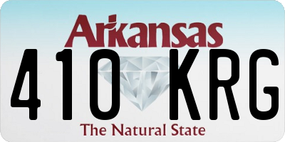 AR license plate 410KRG