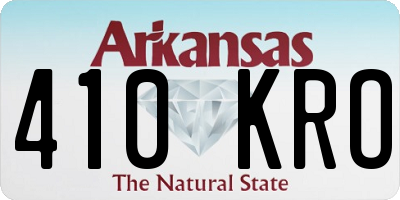 AR license plate 410KRO