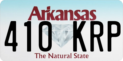 AR license plate 410KRP