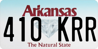 AR license plate 410KRR