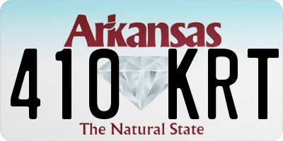 AR license plate 410KRT