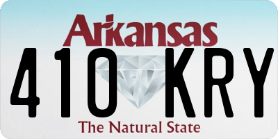 AR license plate 410KRY