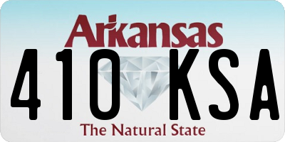 AR license plate 410KSA