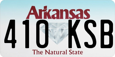 AR license plate 410KSB