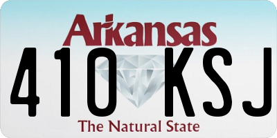AR license plate 410KSJ