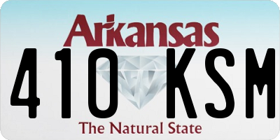 AR license plate 410KSM