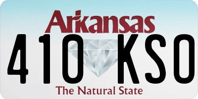 AR license plate 410KSO