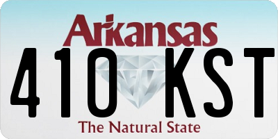 AR license plate 410KST
