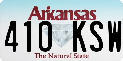 AR license plate 410KSW