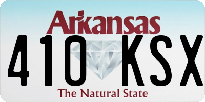 AR license plate 410KSX