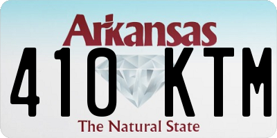 AR license plate 410KTM