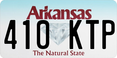 AR license plate 410KTP